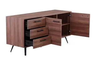 VI Reyes MDF Top Metal Leg 2 Door 3 Drawer Sideboard thumbnail 2