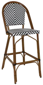 EZ Amalfi Synthetic Wicker Aluminium Frame Outdoor Barstool thumbnail 1