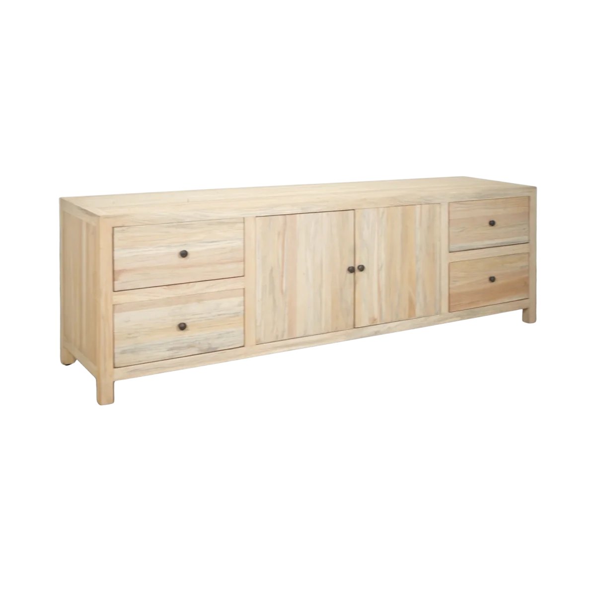 CR Sonoma Solid Timber 4 Drawer 2 Door Cabinet
