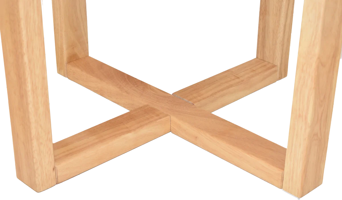 EZ COFFEE TABLE CHUNK 700MM LIGHTOAK