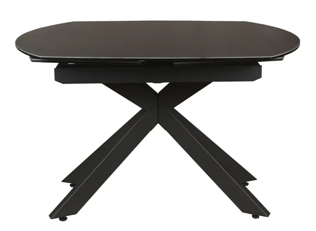 VI Kross Metal Leg Ceramic Top Extandable Dining Table