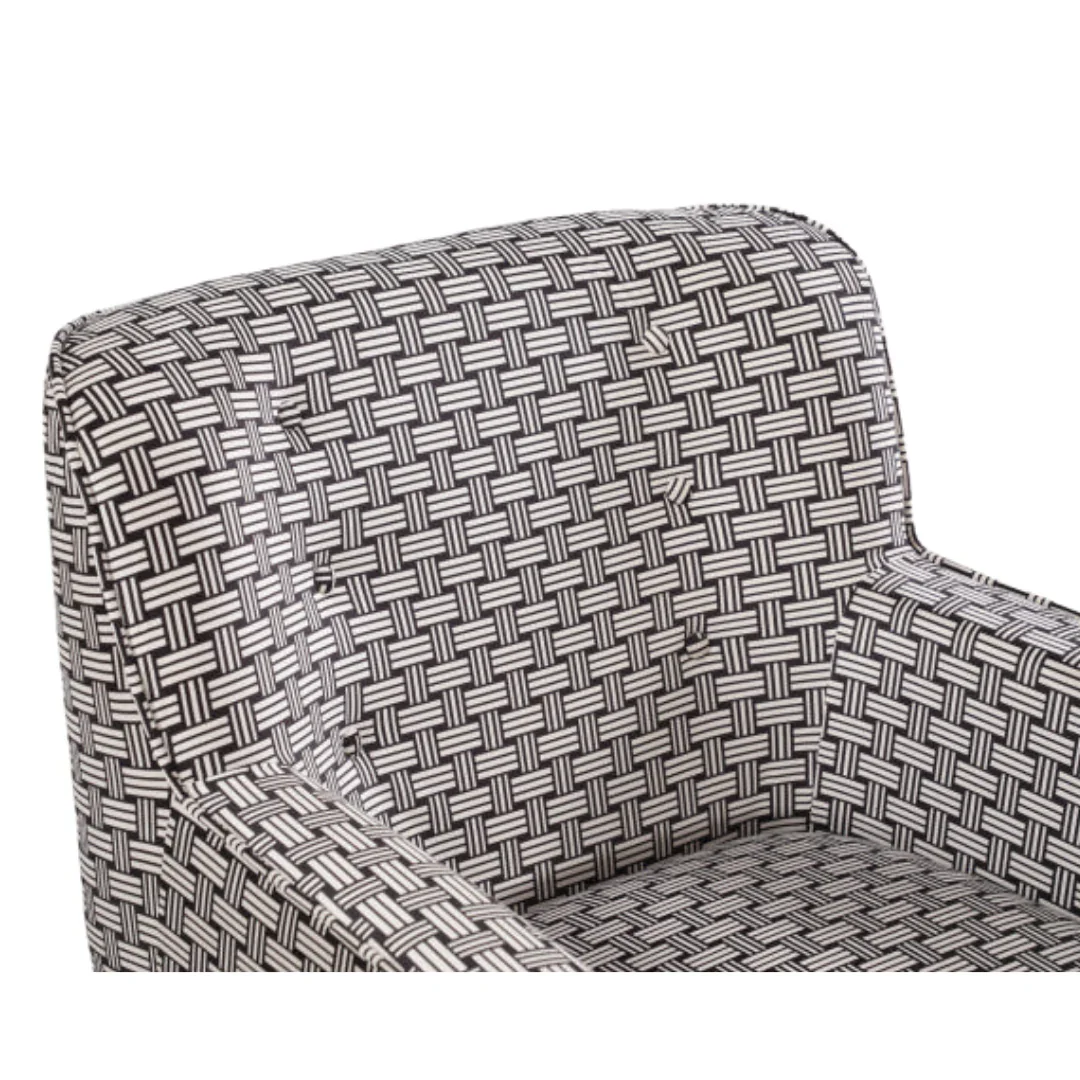 BT Georgia Monochrome Fabric Upholstered Accent Chair