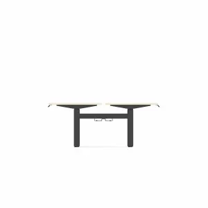 OL Klass Electric Height Adjustable Share Desk - New Oak Ravine Top White Fame thumbnail 4