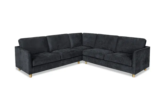 EL New York Fabric Upholstered Cnr 5 seater Sofa