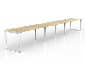OL Anvil 3-User Workspace – Oak Top with White Frame thumbnail 9