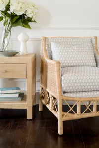 CR Rabana Natural Rattan Fabric Upholstered Armchair thumbnail 10