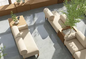 DD Cailloux 2 Seater Fabric Breakout Sofa with Armrest & Table thumbnail 6