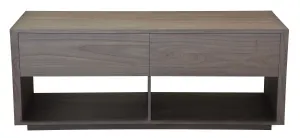 CT Oscar Solid Timber 2 Drawer Entertainment Unit - Latte thumbnail 3