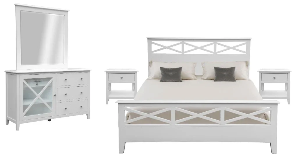 VI Hampton 1 Drawer & 1 Shelf Bedside Table