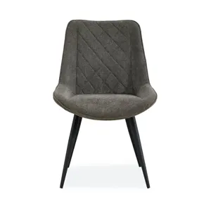 VI Gatsby Fabric Upholstered Metal Leg Dining Chair thumbnail 3