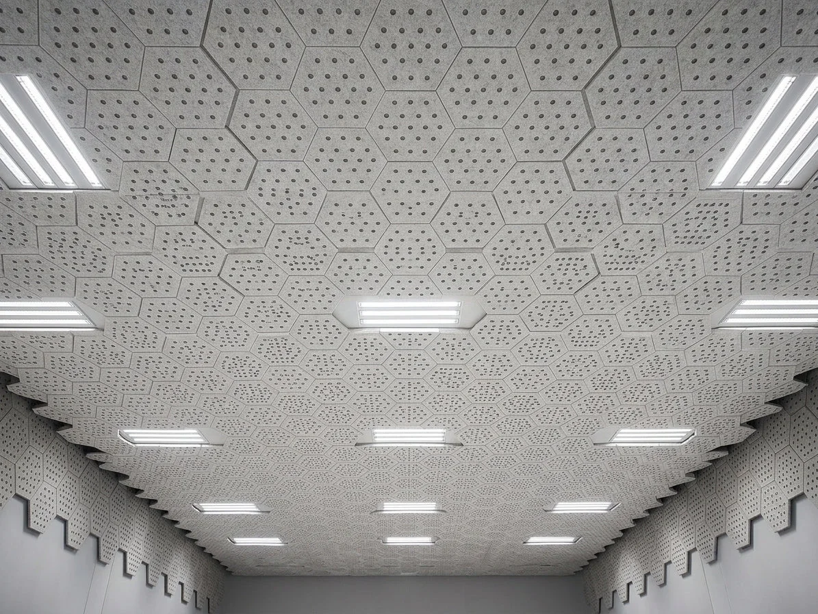 RL Acouline Ripple Hive Hexagonal Hanging Ceiling Panels