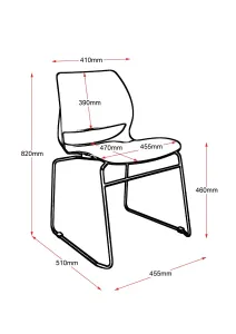 RL Vivid Sled Base Visitor Chair thumbnail 3