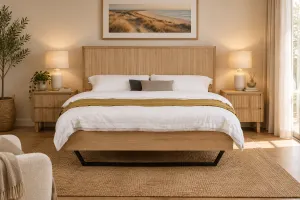 MD Oscar Solid Timber Bed in Natural Finish thumbnail 2