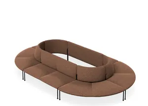 DD Bowral Fabric Upholstered 12 Seater Oval Breakout Seating thumbnail 3