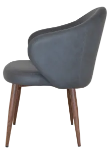 EZ ARM CHAIR HUGO METAL LIGHT WALNUT thumbnail 2