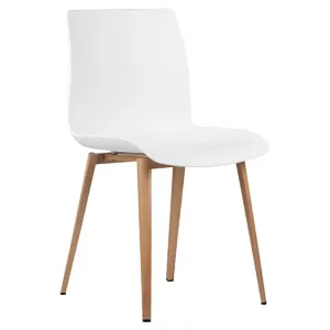ST Pod Timber Look Metal Leg Plastic Shell Hospitality Chair thumbnail 3