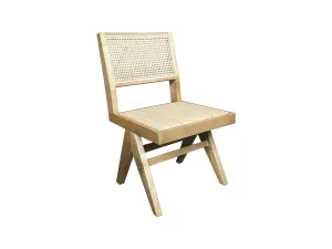 MF Pier Timber Framed with Natural Rattan Dining Chair thumbnail 1