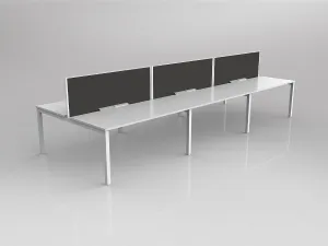 OL Axis 6 User Double Sided Workstation with Screen - Splice Fabric thumbnail 4