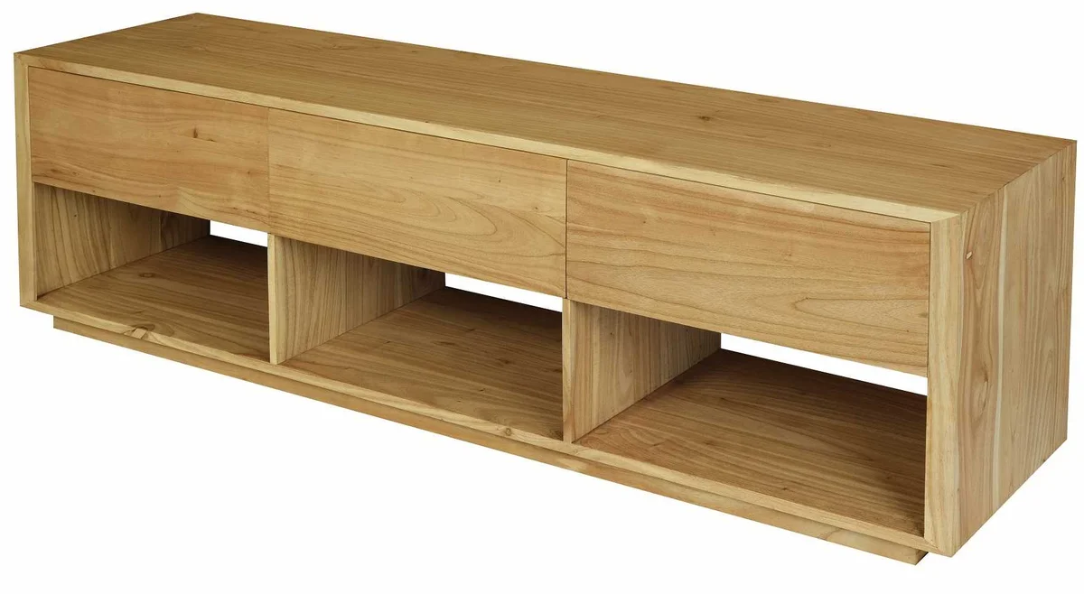 CT Oscar Solid Timber 3 Drawer Entertainment Unit in Natural