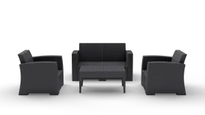 FL Monaco Hospitality Outdoor 4 Seater Lounge Set with Cushion thumbnail 6