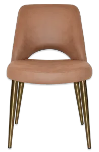 EZ Albury Brass Colour Stainless Steel Leg Upholstered Hospitality Dining Chair thumbnail 10