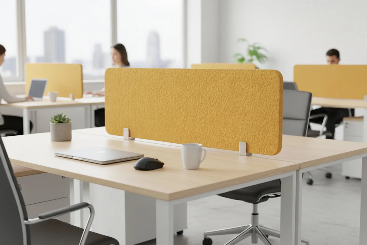 RL Acouline Desk Mounted Screen - 24mm Thick