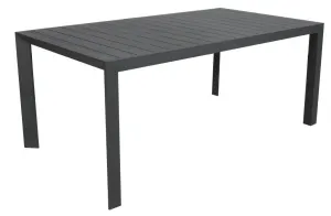VI Icaria Aluminium Outdoor Dining Table - Charcoal and White thumbnail 3