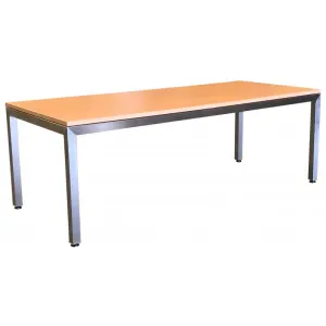 MA Vera Stainless Steel Framed Table with 25mm Melamine Top thumbnail 1