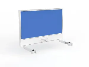 OL Studio Screen with Ducting for Agile Individual Desk – Breath Fabric with White Frame thumbnail 7
