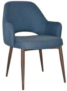 EZ Albury Walnut Colour Metal Leg Upholstered Hospitality XL Armchair thumbnail 16