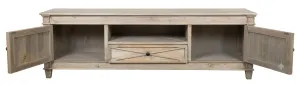 MF Provins Recycled Timber 2 Door 1 Drawer Entertainment Unit thumbnail 5