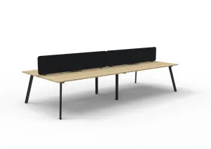 RL Eternity Double Sided Workstation with Black Eco Panel Screen thumbnail 1