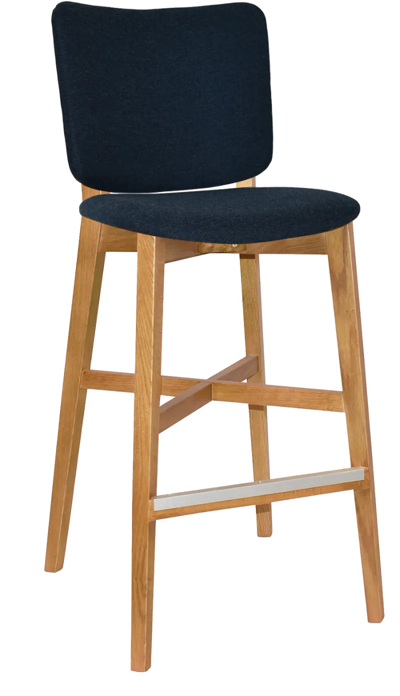 EZ STOOL DAKOTA UPH 2 LIGHTOAK - GRAVITY NAVY