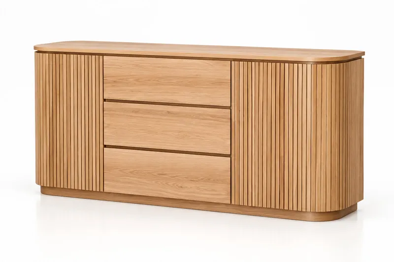 MD Spring Solid Timber 2 Door 3 Drawer Buffet