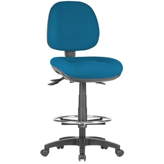 ST Prestige Fabric Upholstered High Back Drafting Chair with Seat Slider