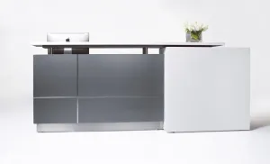 GP Calvin Reception Counter in 2 Pack Finish with Stone Hob thumbnail 1