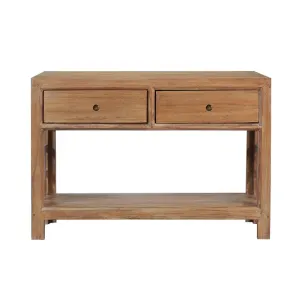 CR Evan Solid Timber 2 Drawer Console Table thumbnail 7