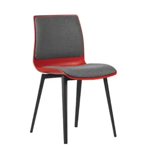 ST Pod Fabric White Shell Black Base Hospitality Chair thumbnail 2