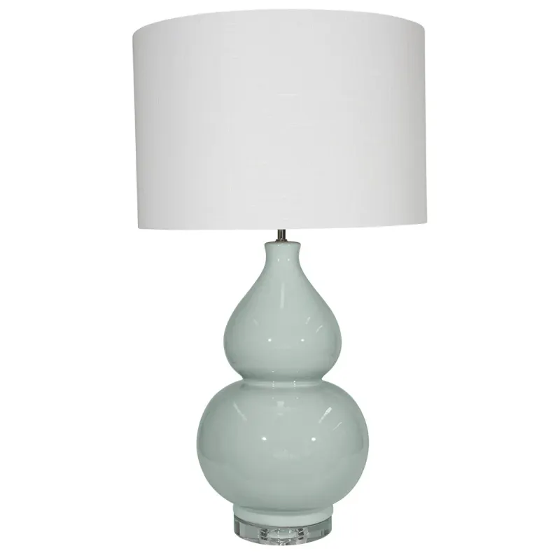 SH Clermont Celadon Ceramic Base Table Lamp