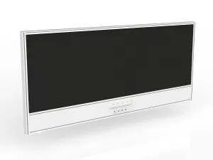 OL Studio Screen with Ducting for Agile Shared Desk – Splice Fabric with White Frame thumbnail 9