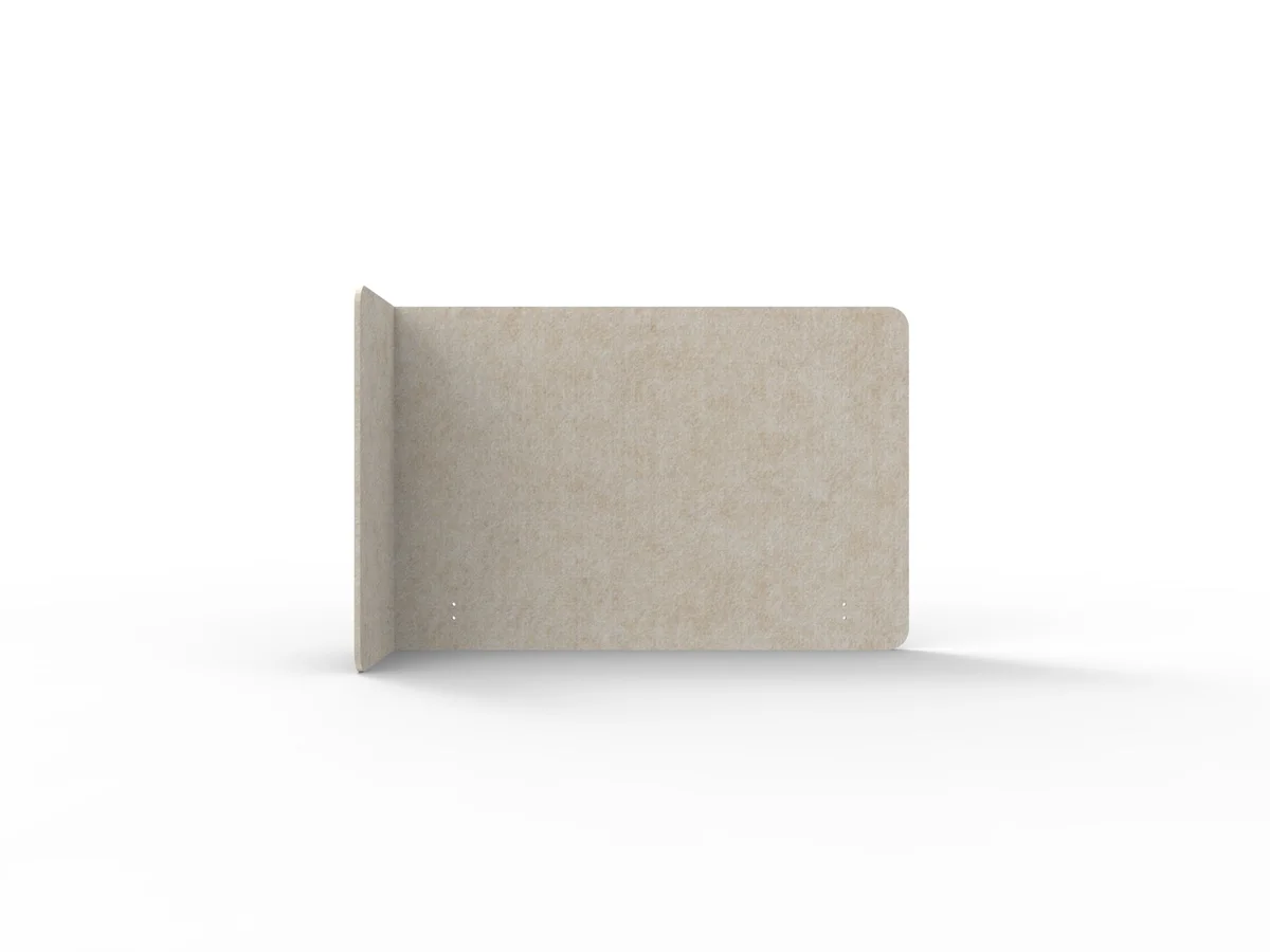 RL Acouline  Quarter Left End Wrap Screen for Workstation