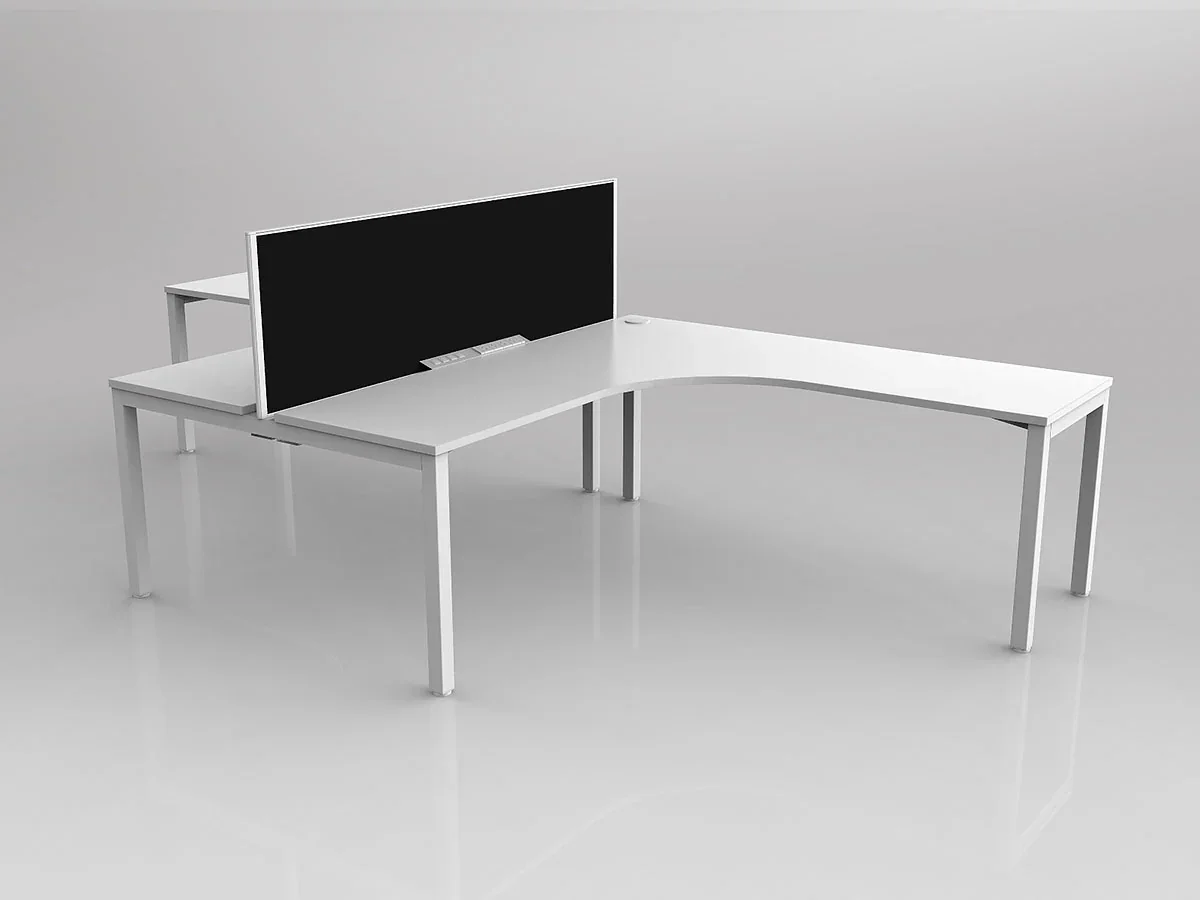 OL Axis 2 User 90° Workstation with Screen - Splice Fabric