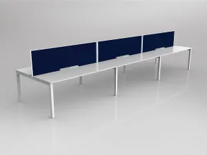 OL Axis 6 User Double Sided Workstation with Screen - Breathe Fabric thumbnail 5