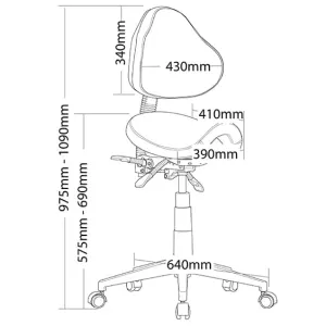 ST Stage PU Upholstered Industrial Stool thumbnail 2