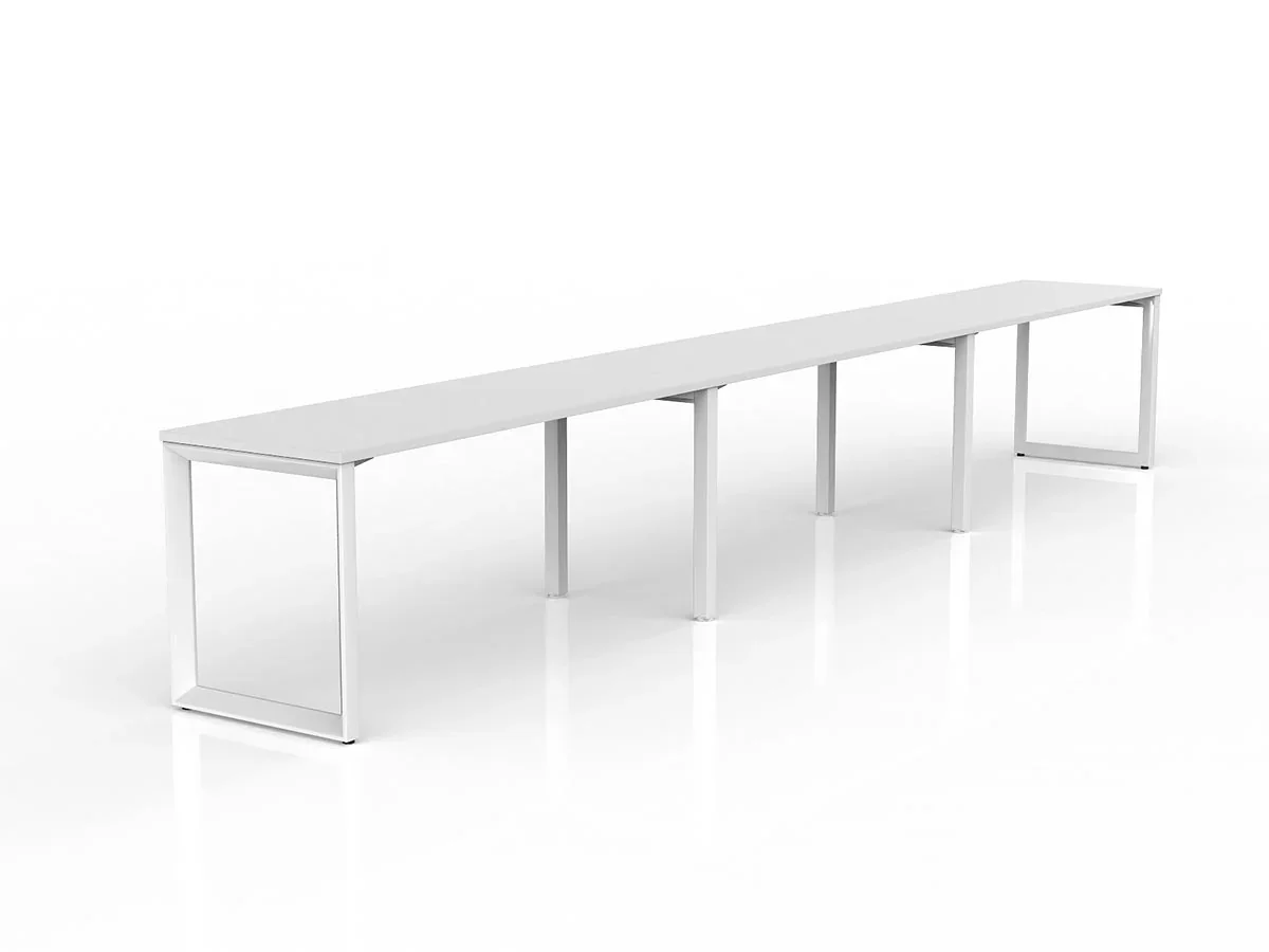 OL Anvil 3-User Workspace – White Top with White Frame thumbnail 11