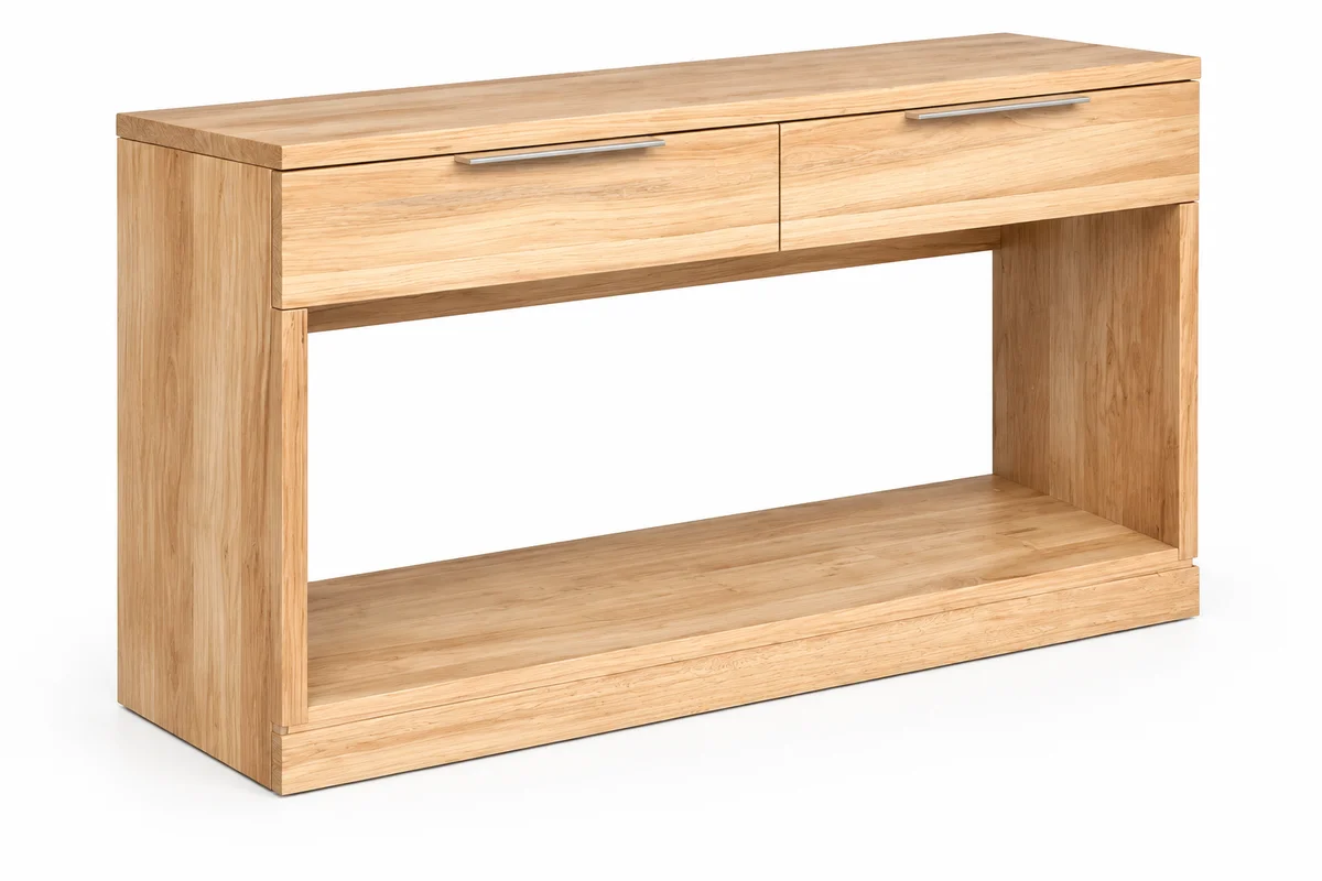 MD Malhouse Solid Timber Console Table with 2 Drawers