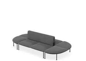 DD Bowral Fabric Upholstered 8 Seater Oval Breakout Seating thumbnail 4
