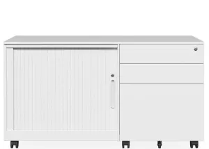 DD Lunar Lockable 3 Drawer Metal Mobile Caddy thumbnail 2