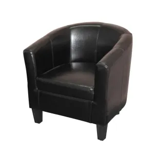 BT Tasman PU Leather Upholstered Tub Chair thumbnail 3