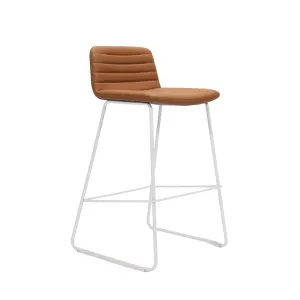 RL Pixel PU Leather Upholstered Sled Base Kitchen Stool - 630H thumbnail 2